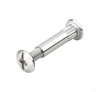 Armadio in legno laminato a freddo per assemblaggio in acciaio, connettori combinati in compensato con dadi, confezione da dieci viti di fissaggio per guardaroba (L)