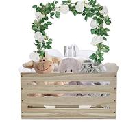 Armadio in legno per baby shower, cestino per bambini con manico, cesto portaoggetti per bambini, regalo per baby shower,cestino regalo per neonati,regali per la gravidanza per i nuovi genitori