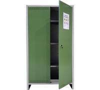 ARMADIO IN METALLO 2 ante PER FITOFARMACI CON RIPIANI 100x40x180 h cm agricoltur