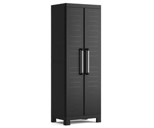 Armadio in Resina 4 Ripiani 65x45x182 cm Keter Detroit Portascope Nero