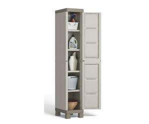 Armadio in resina plastica tuttopiani anta singola EXCELLENCE 33x45x182 cm