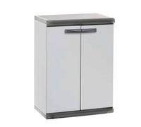 Armadio in resina pvc basso tuttopiani due ante modello scik