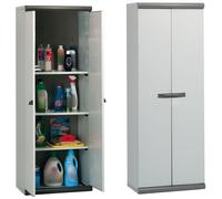 Armadio in resina tuttopiani regolabile in altezza 2 ante intere Scik Basic Garofalo