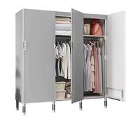 Armadio in Tessuto, Guardaroba di Tela, Guardaroba Portatile per Camera da Letto, Guardaroba di Vestiti, Appendiabiti con Barre per Appendere Vestiti,C-125x50x172cm