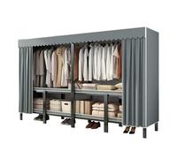 Armadio In Tessuto, Organizer Portatile, Armadi Portatili Autoportanti, Guardaroba Con Asta Appendiabiti, Tubo In Acciaio, Pieghevole Per Appendere Abiti, Per Camera Da Letto(A,150cm/59.1inch)