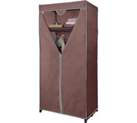 Armadio in TNT Domopak Living con ripiano 75x50x160 cm Di colore marrone