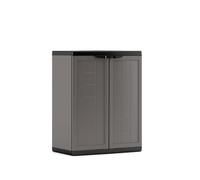 ARMADIO JOLLY BASSO 1 RIPIANO DA ESTERNO PORTA UTENSILI REGOLABILE GRIGIO/NERO