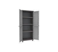 Armadio JWood 268 - 2 ante - 68 x 37,5 x 170 cm - PPL - effetto legno - grigio t