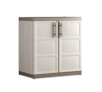 Armadio Keter Excellence Basso XL 2 Ripiani Regolabili cm 89X54X93H Sabbia