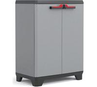 Keter mobile armadio resina basso grigio 1 ripiano arredamento esterno stilo