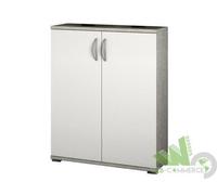 ARMADIO MOBILE INGRESSO BUFFET PIETRA BIANCO 60x35xH83 CM 2 ANTE SPORTELLI