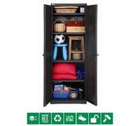 Armadio/Mobile/Mobiletto in resina versione tuttopiani Polyrattan-line wengè