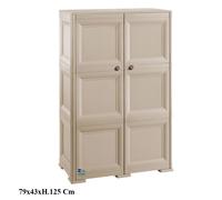Tontarelli S.p.A. Multiuso OMNIMODUS 2 Ante, 3 Moduli Mobile Contenitore, Talpa, 79X43<47>XH125CM