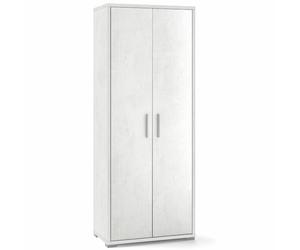 Armadio mobile multiuso Sarmog ripiani Armadi ufficio bianco con 2 ante bianche