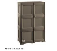 ARMADIO MOBILE OMNIMODUS 3 MODULI 2 ANTE CHIUSE WENGE'