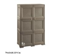 ARMADIO MOBILE OMNIMODUS 3 MODULI 2 ANTE TRAFORATE WENGE'