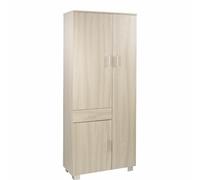 Armadio Mobile scarpiera multiuso olmo con cassetto e 6 ripiani 77x34x178