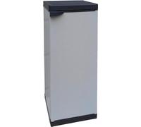 Armadio Modulare a 1 Anta | Mobiletto per Interni | Armadietto Basso | Armadio per Attrezzi | Armadietto per Esterni | Armadietto in Plastica | Armadio con 1 Scaffale 35x39.5x86cm, Grigio