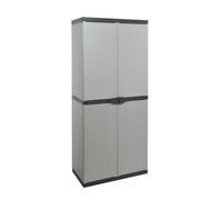 Armadio Modulare in Resina a 4 Ripiani e 2 Ante Mongardi 68X39,5X168CM - 7811C04