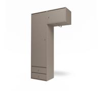 Armadio Montana Selection Attire II con Asta Appendiabiti 141-Truffle