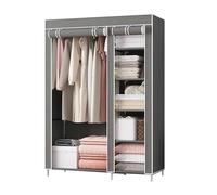 Armadio multifunzione in tessuto robusto, pieghevole, con asta per appenderlo, soluzione di archiviazione indipendente per camera da letto e vestiti
