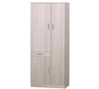 ARMADIO MULTIUSO OLMO CHIARO 3 ANTE, 77X34X183 CM