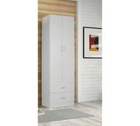 Armadio Multiuso Salvaspazio 60x42x180 cm Rovere Sbiancato, Design Funzionale in Laminato, Perfetto per Casa, Soggiorno, Camera, Ingresso, Kit Smontato con Materiali di Qualità e Consegna Veloce