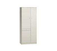 Armadio multiuso Sarmog 3 ante 1 cassetto bianco 77x34x h183 cm Bianco