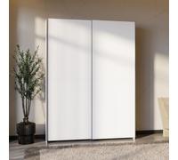 Armadio Nico 2 ante scorrevoli colore bianco 150.1x39.1xH210 cm.