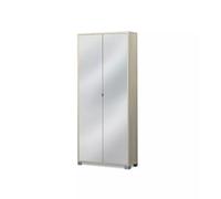 Sarmog Kit Armadio con 2 ante, Armadio salvaspazio, Armadio camera da letto, Design contemporaneo, Armadio salvaspazio H190 L83 P29 (Specchio, Olmo/Olmo)
