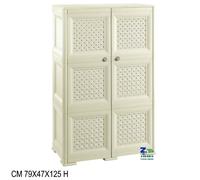 ARMADIO OMNIMODUS 3 MODULI 2 ANTE TRAFORATE PER INTERNO ED ESTERNO ANGORA