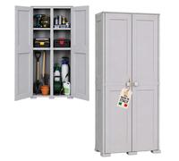 Armadio Omnimodus Simplex con 2 Ripiani Grigio
