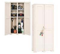 Armadio Omnimodus Simplex con 2 Ripiani Panna