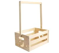 Armadio per baby shower in legno per baby shower, cestino per abiti in legno, cesto di vestiti stile stella e per ragazze, regalo per bambini per nuovi genitori, cesicer