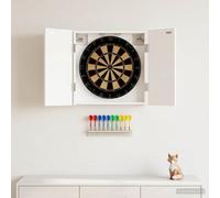 Armadio per Dartboard ALKMAAR Bianco Lucido