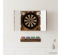 Armadio per Dartboard ALKMAAR Rovere Fumo 52,5 x 10,5 x 53,5 cm
