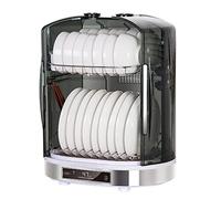 Armadio per disinfezione da cucina, sterilizzatore verticale da 55 l, con funzione di asciugatura e illuminazione per una facile pulizia delle stoviglie