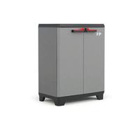 Keter mobile armadio resina basso grigio 1 ripiano arredamento esterno stilo