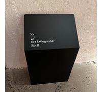 Armadio per Estintori Staffa per estintore Supporto universale Doppio armadio da pavimento per sicurezza interna/esterna, montaggio in ferro durevole