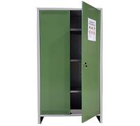 ARMADIO IN METALLO 2 ante PER FITOFARMACI CON RIPIANI 100x40x180 h cm agricoltur