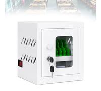 Armadio per Ricarica Telefoni con Scomparti Singoli e Chiusura di Sicurezza | Sistema USB integrato consente di ricaricare più dispositivi contemporaneamente mantenendo tutto(White,6 Slots)