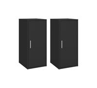 Armadio per scarpe - HELLOSHOP26 - Set di 2 - Nero - 5 ripiani - 32 x 35 x 70 cm