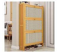 Armadio per scarpe in legno per ingresso moderno design sottile con porte di spazio per scarponi da scarpone per camere da letto e soggiorno con la soluzione di conservazione delle scarpe nascosta in