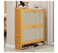 Armadio per scarpe in legno per ingresso moderno design sottile con porte di spazio per scarponi da scarpone per camere da letto e soggiorno con la soluzione di conservazione delle scarpe nascosta in