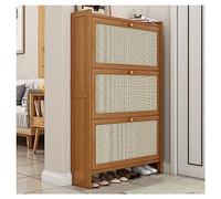 Armadio per scarpe in legno per ingresso moderno design sottile con porte di spazio per scarponi da scarpone per camere da letto e soggiorno con la soluzione di conservazione delle scarpe nascosta in