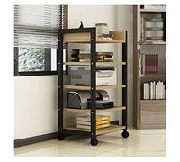 Armadio per stampante da tavolo stampante a 5 livelli stampante verticale moderna stampante mobile in legno mensola scrivania organizer per casa ufficio archiviazione e organizzazione (colore: 1