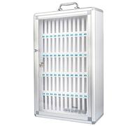 Armadio per telefono in alluminio a parete, dispositivo mobile nizer per ufficio, aula di fabbrica, palestra, con manico, efficiente risparmio di spazio per un facile accesso