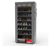 Armadio pieghevole 170x58x28 cm Armadio in tessuto Tela Armadio per scarpe