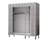 Armadio pieghevole in tela con telaio in tubo d'acciaio, soluzione salvaspazio per riporre vestiti per camera da letto e soggiorno