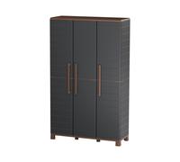 Armadio Porta-Broom Anthracite 3 Mensole Regolabili Art Plast